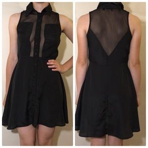 Sheer Cut Out Dress